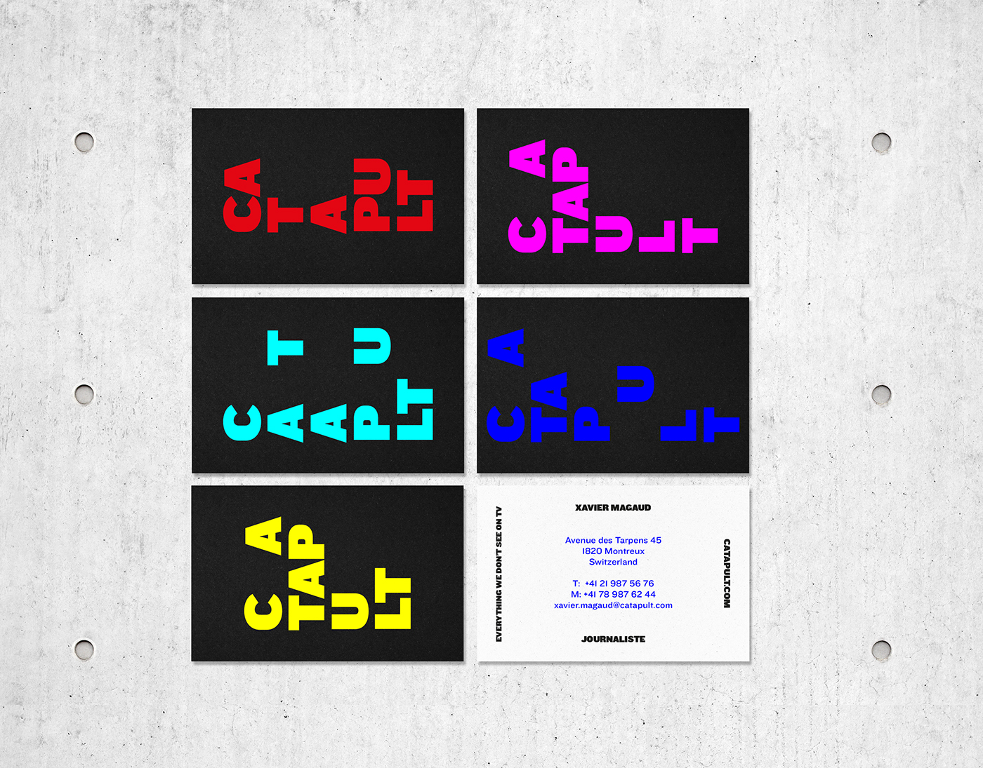identity design Mockup Layout logo branding  workmark tv Web