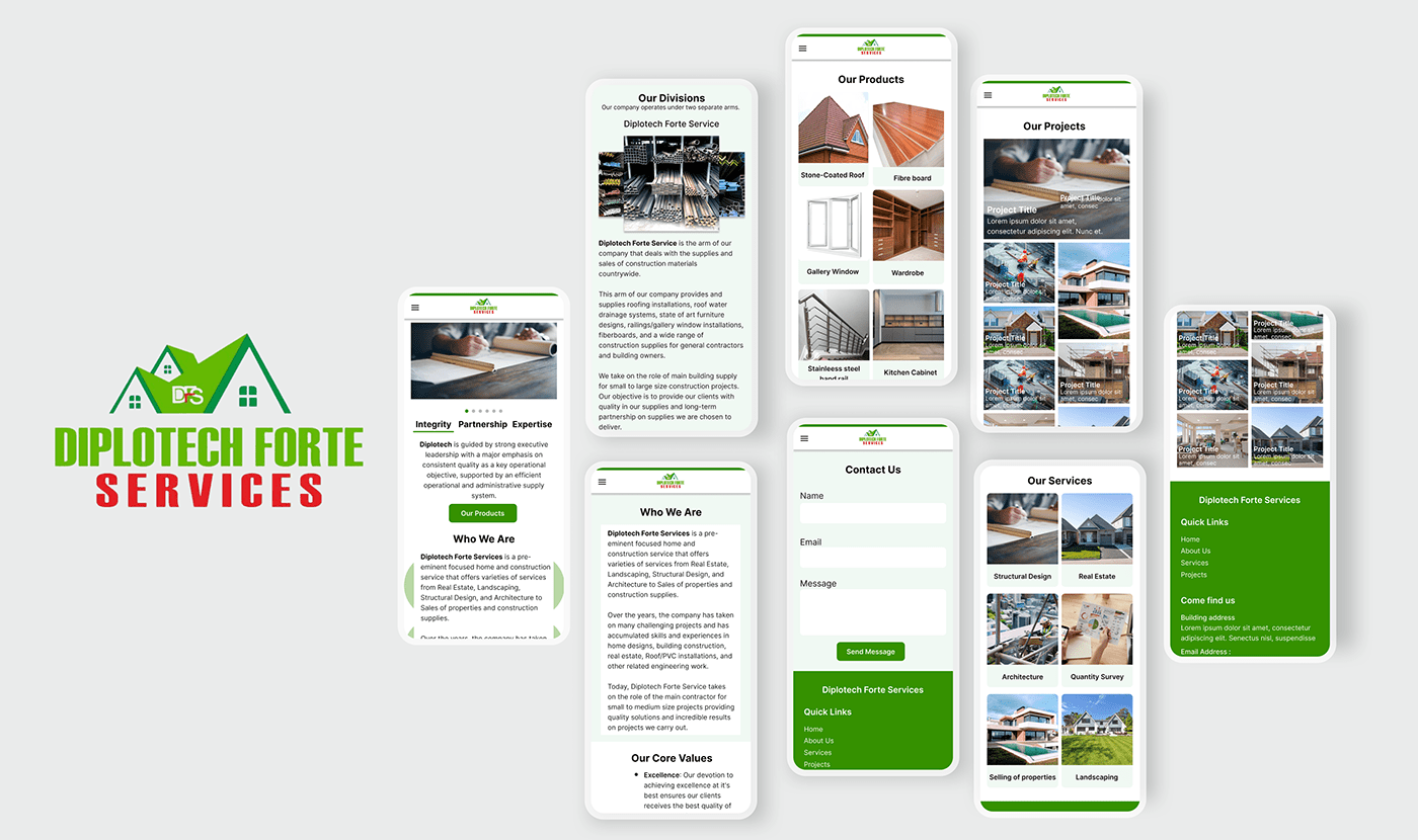 landing page MobileWeb Responsive Design UI user interface ux Web Design 