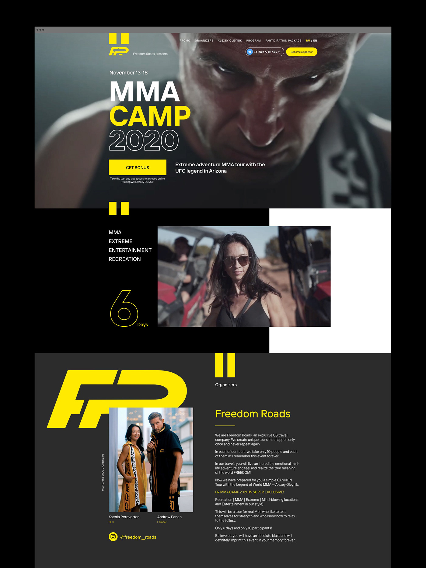 art direction  branding  design landing MMA typography   UI ux Web