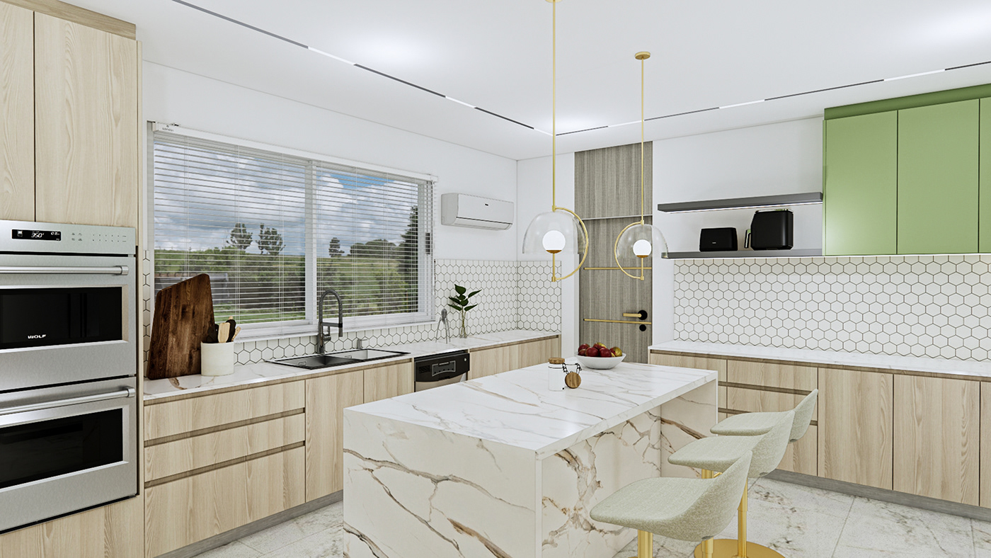 kitchen design kitchen Modularkitchen cabinet Custom interior design  architecture archviz modern photorealistic
