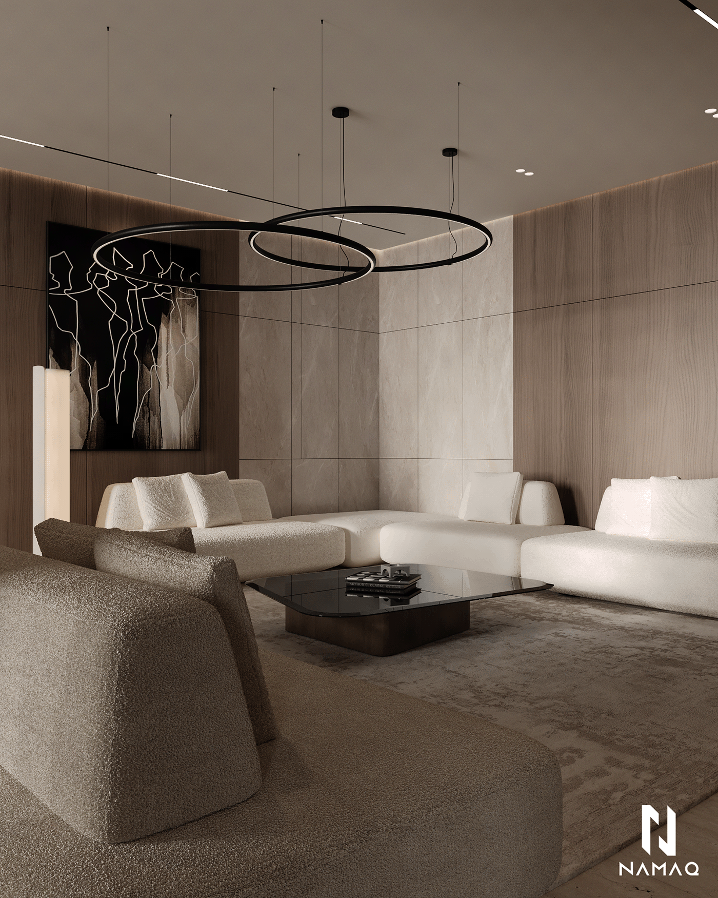 3ds max Render visualization interior design  modern corona design living room Interior