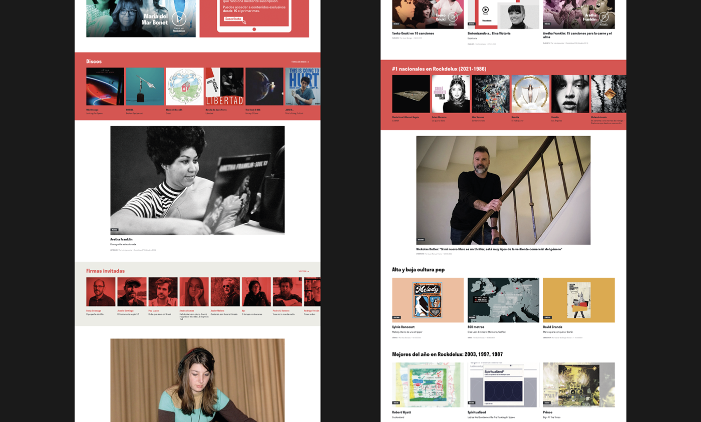 Digital Magazine music Music magazine Primavera Sound Rockdelux Web Web Design Webdesign Website Website Design