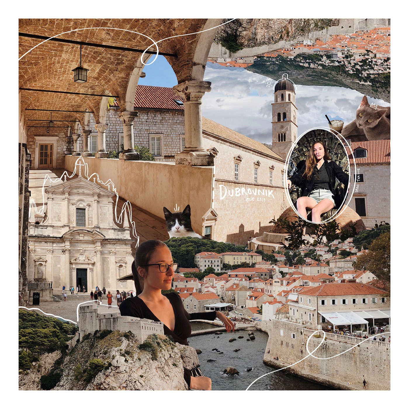 collage iPad Multimedia  Photography  photoshop Procreate scrapbook Travel