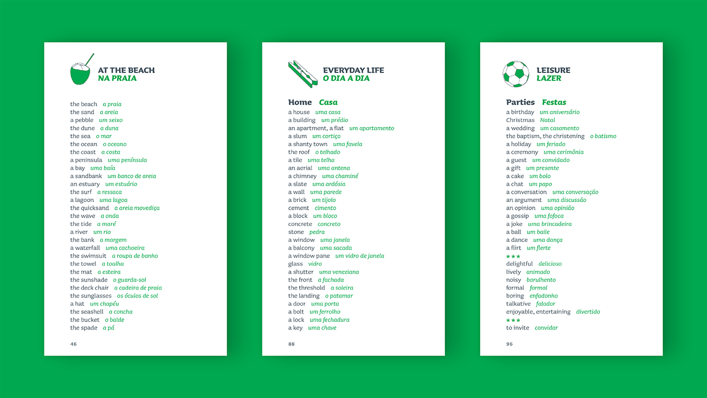 Book design: subject opening pages.