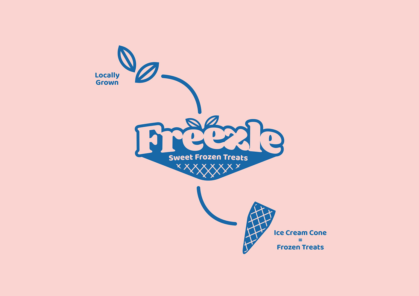 branding  design Design Graphic food and beverage ice cream rebranding repackaging