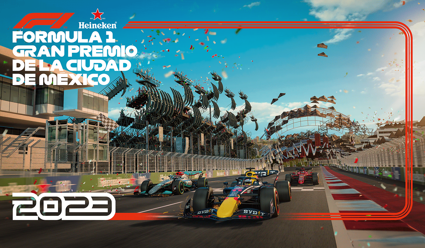 CGI 3D mexico uruguay Formula 1 car automotive   f1 foro del sol gpméxico