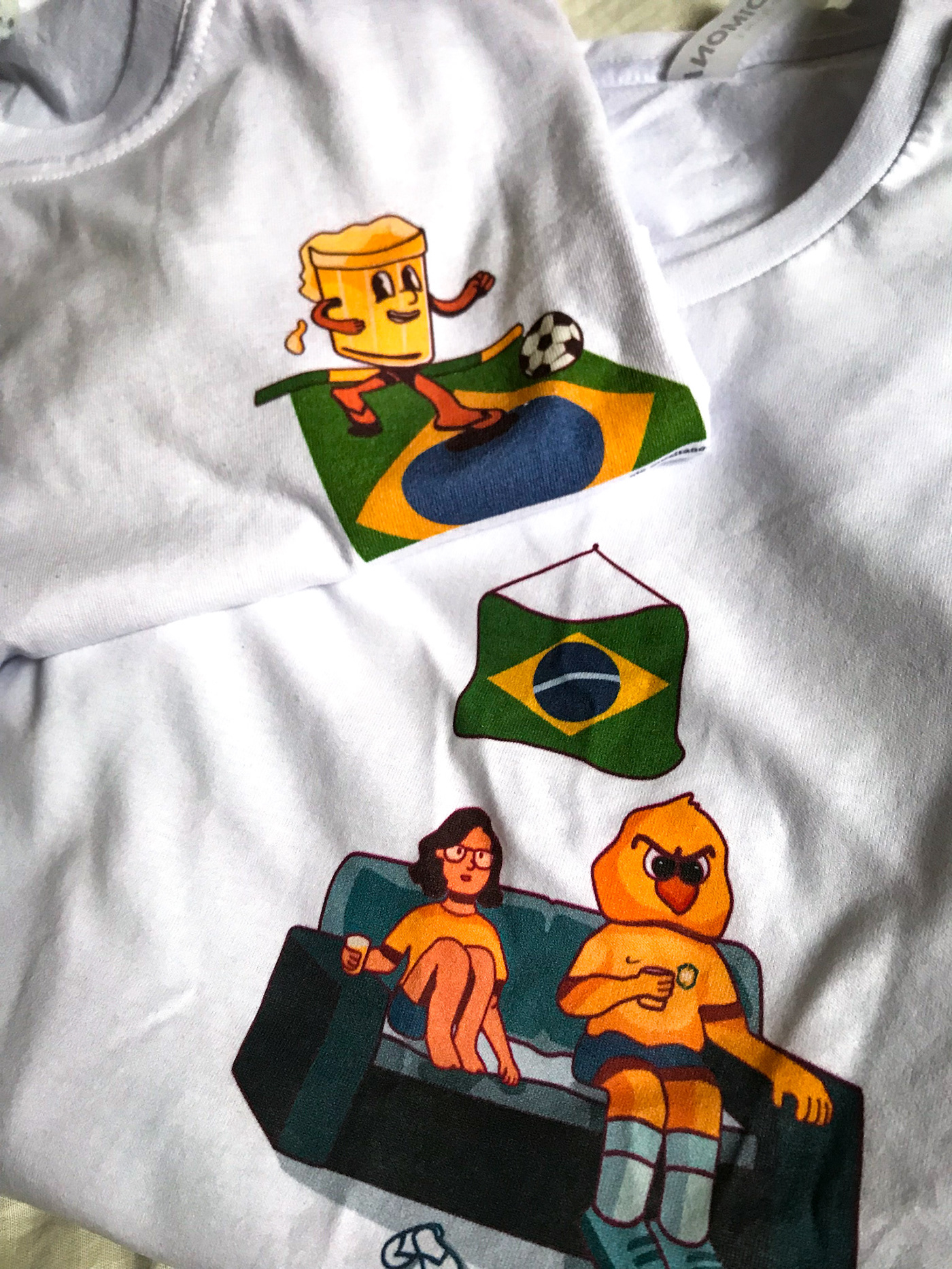 Brasil camiseta cartoon Character design  Copa Estampa futebol Ilustração vector world cup