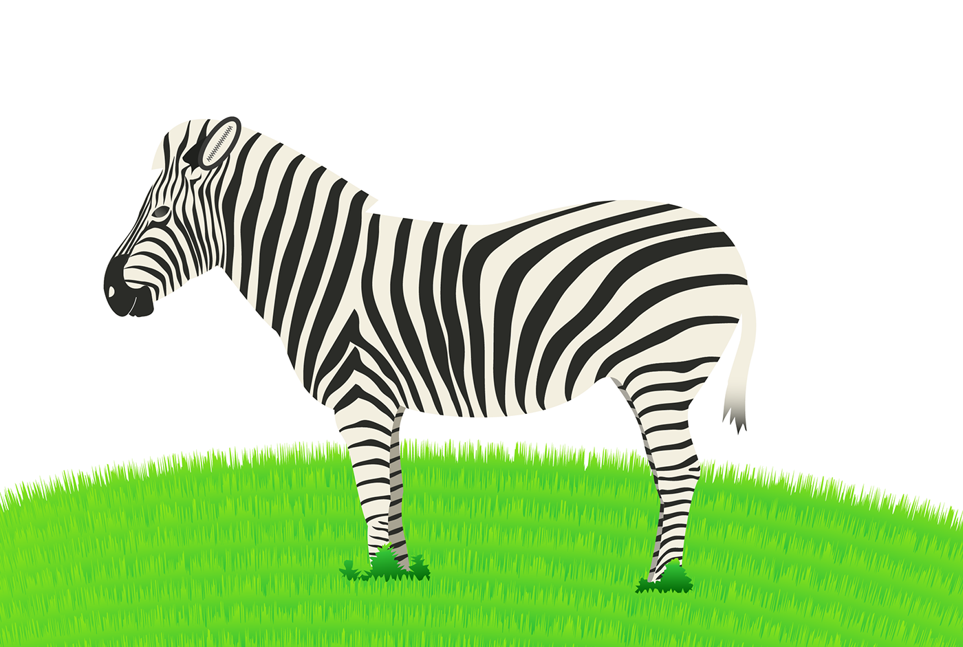 Aichallenge animal Bangladesh blend field grass Illustrator Nature zebra