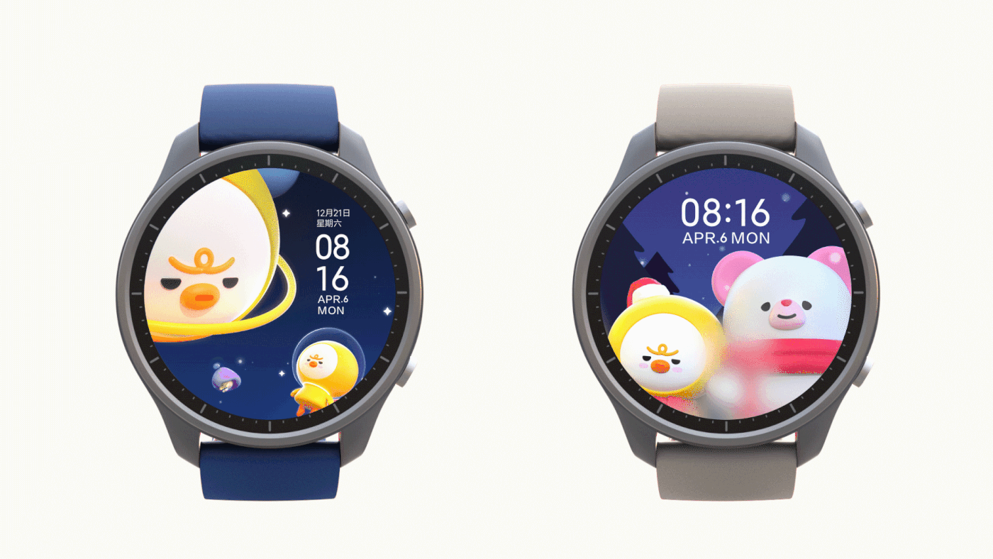 animation  branding  Character Collaboration cute IP Promotion smartwatch xiaomi Y-NUTS