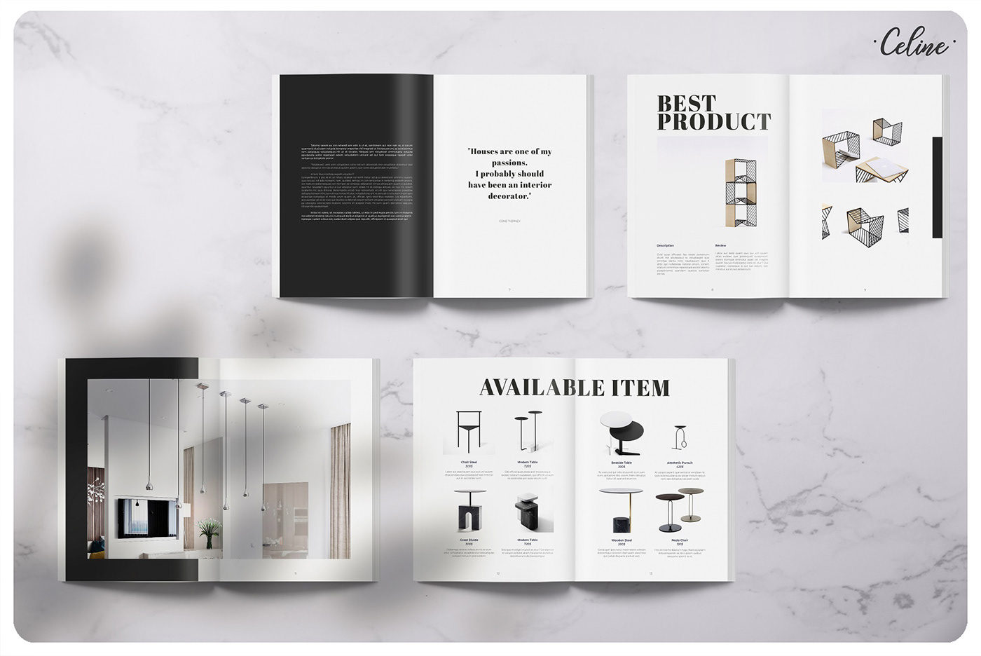 aesthetic Catalogue catalog Interior magazine template templates Lookbook Fashion  house