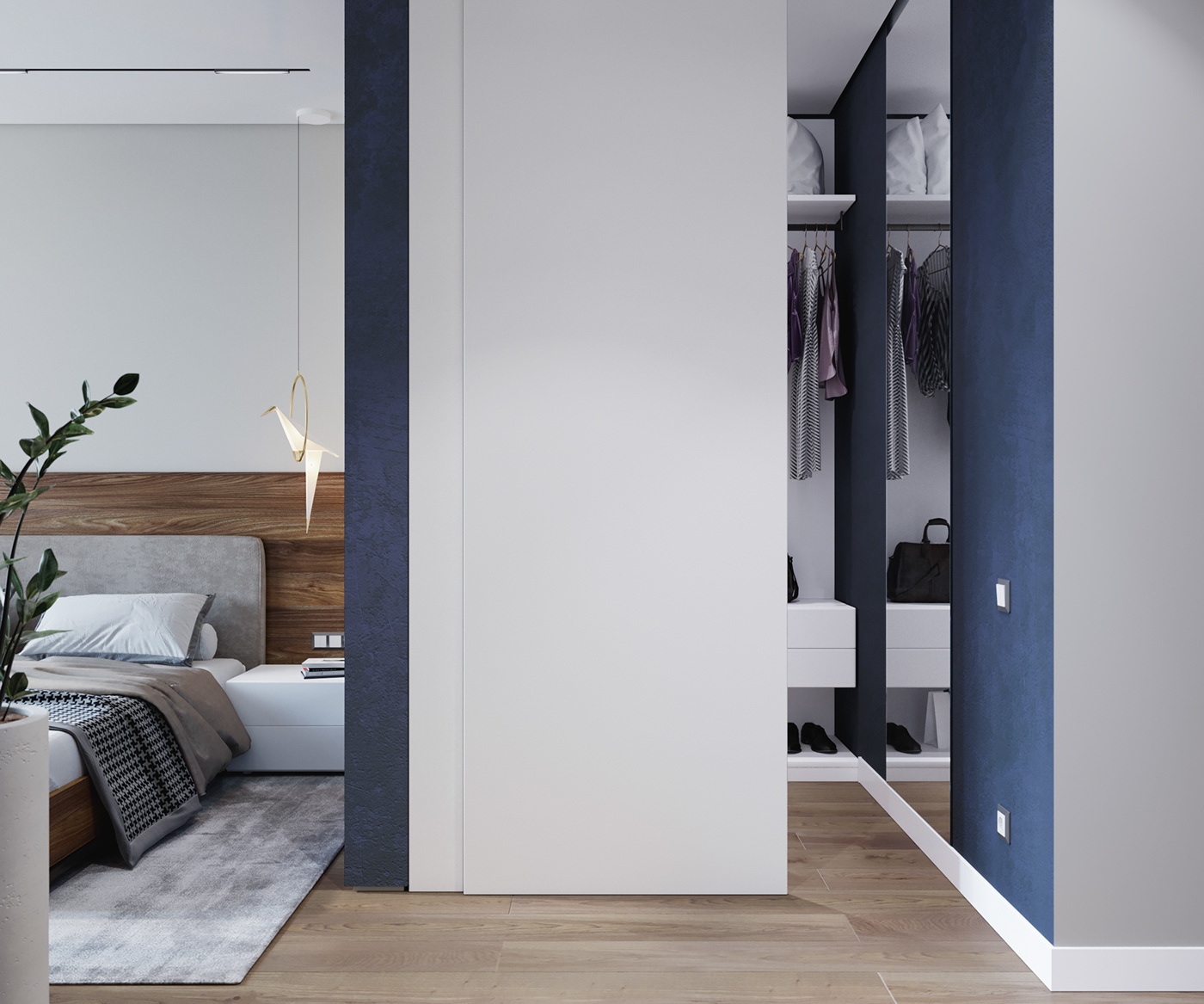 design Interior apartment duplex kitchen livingroom bedroom mirage potocco