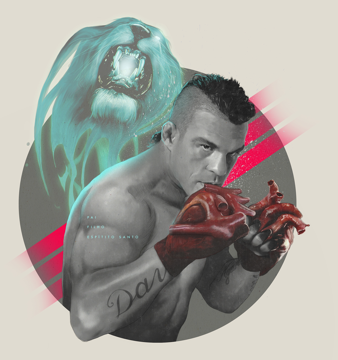 vitor victor belfort UFC Anderson Silva aranha spider fight draw caricatura desenho cinturão luta porrada lion