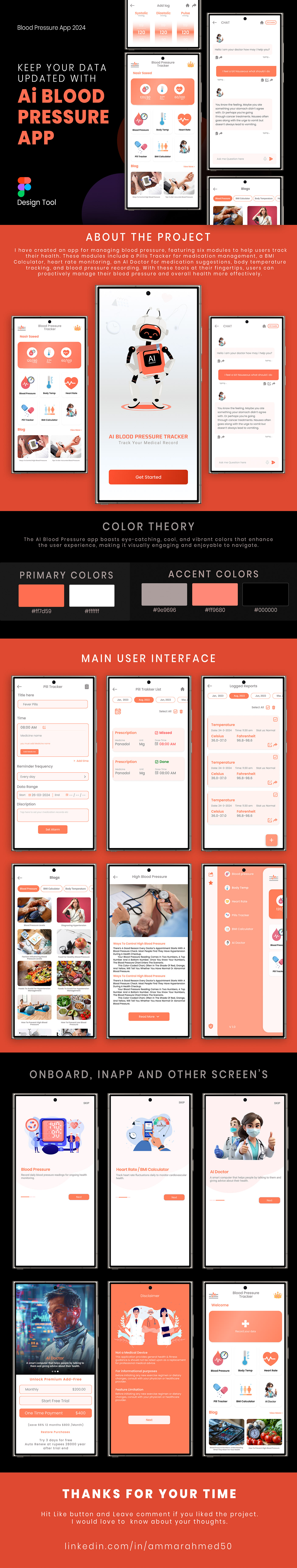 user interface UI/UX animation  graphic design  product design  UserExperience artificial intelligence Prototyping Aibloodpressureapp