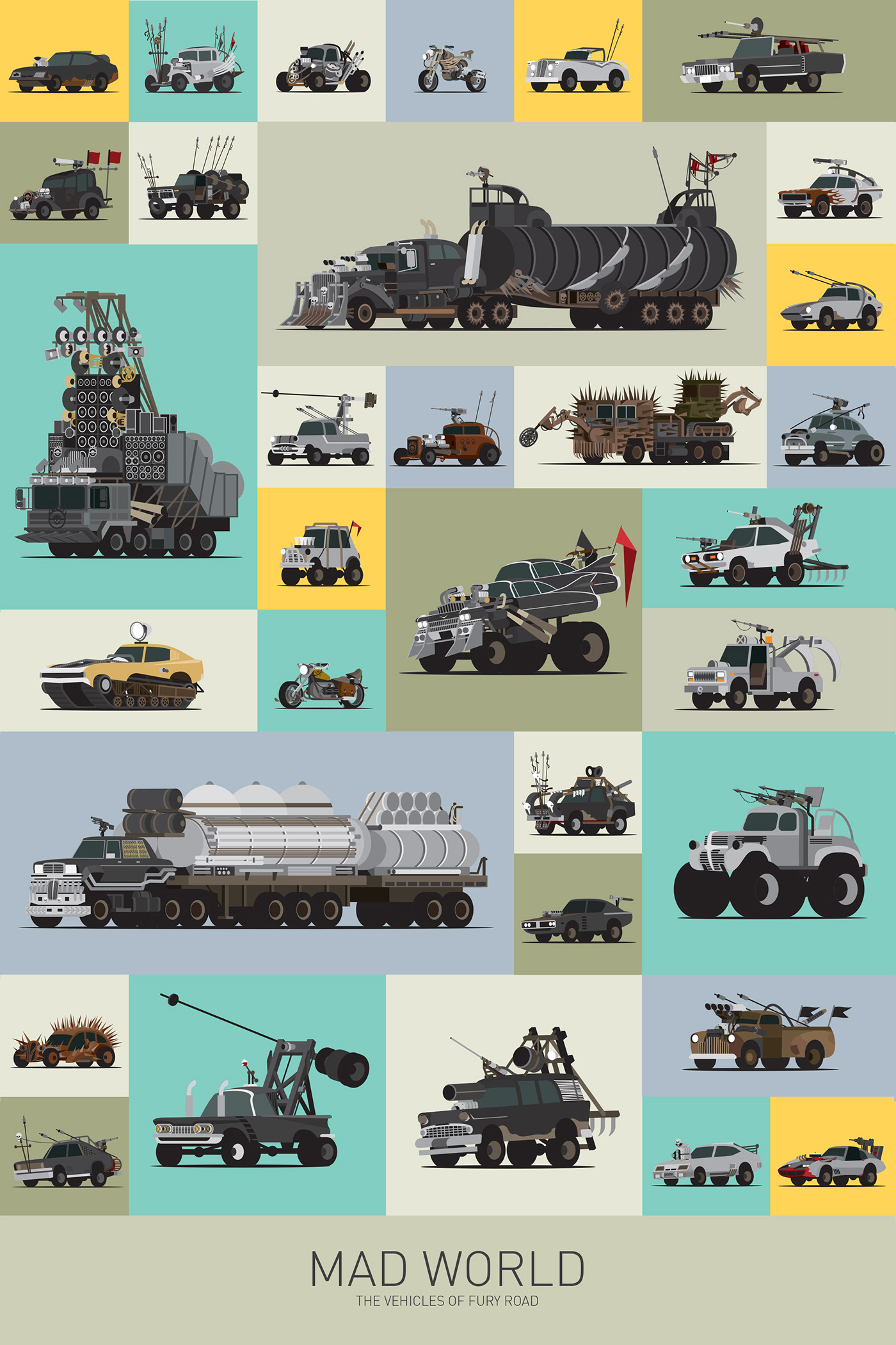 Cars Movies science fiction Mad Max star cars ILLUSTRATION  geek