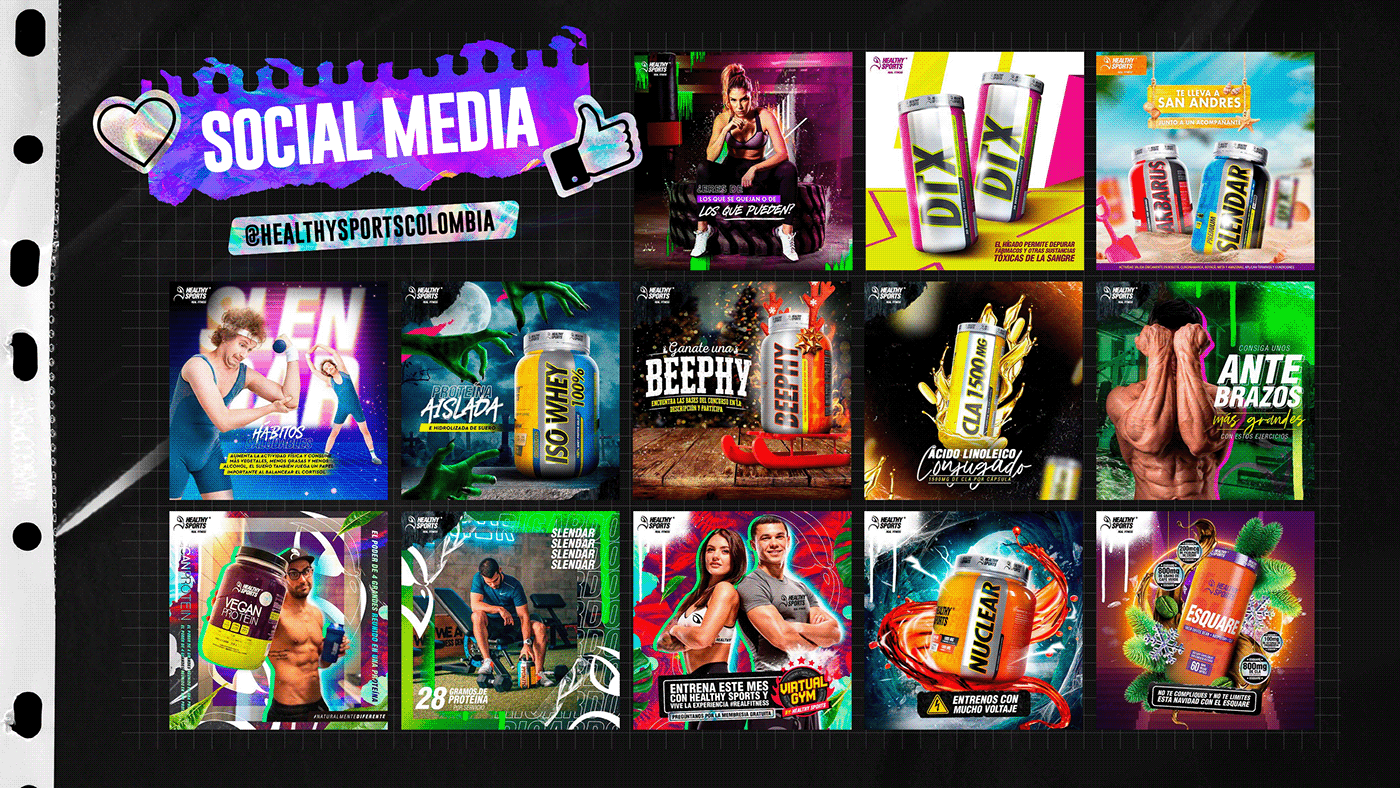 healthysports portafolio portfolio social media sport Nike puma fitness