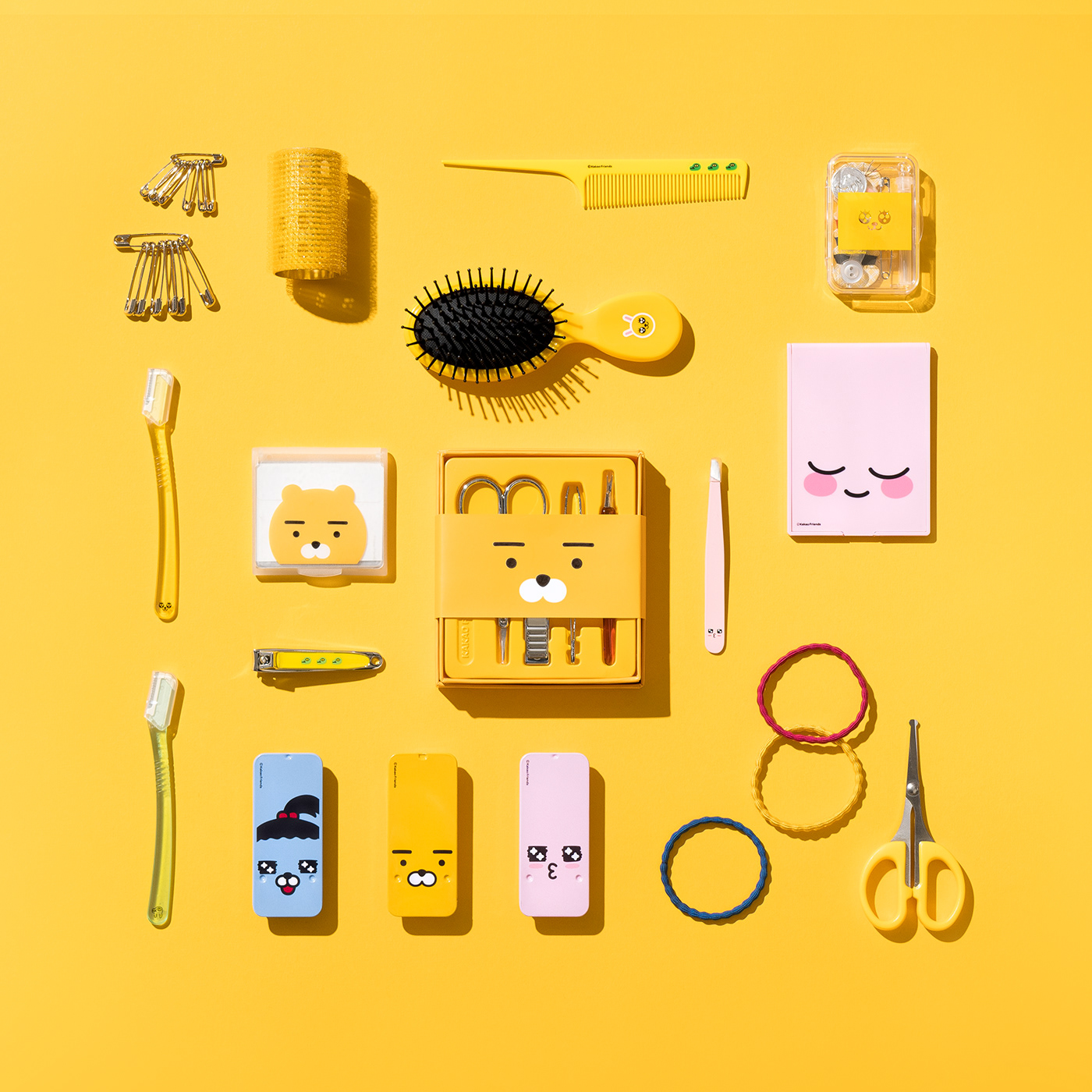beauty tools brand identity chuigraf friend everyday Kakao Kakao Friends Korea Packaging product design  seoul