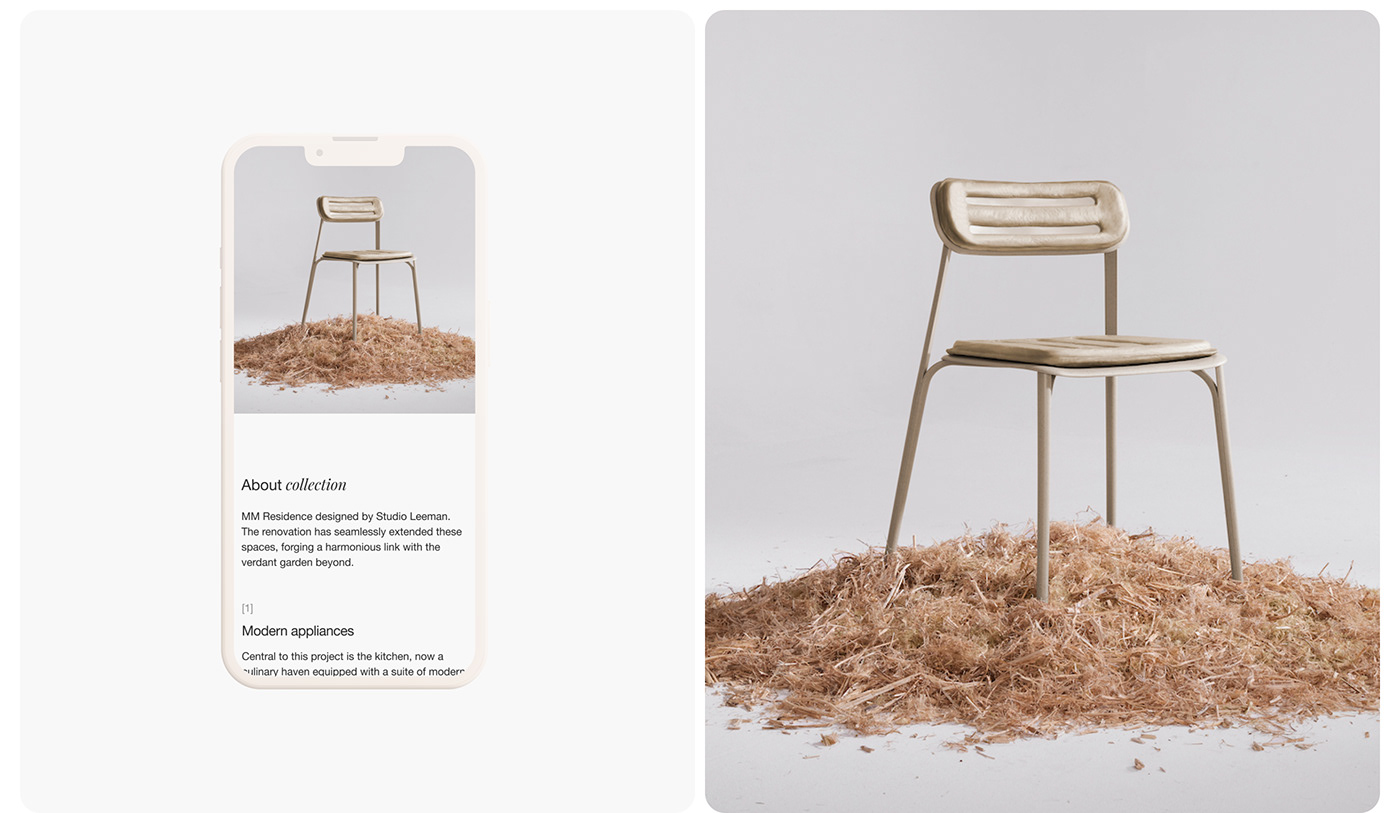 furniture interior design  user interface minimal clean tilda landing page Website Design