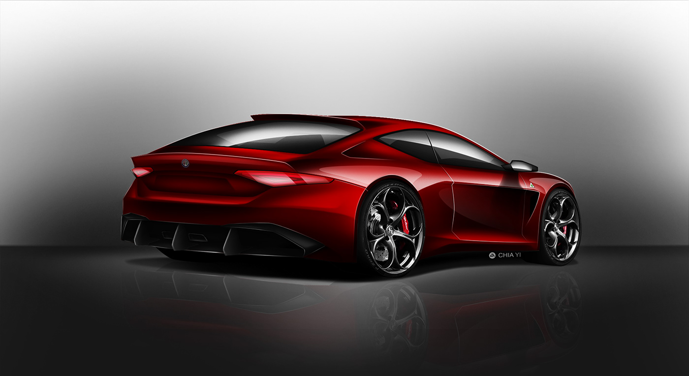 alfa car design concept automotive  