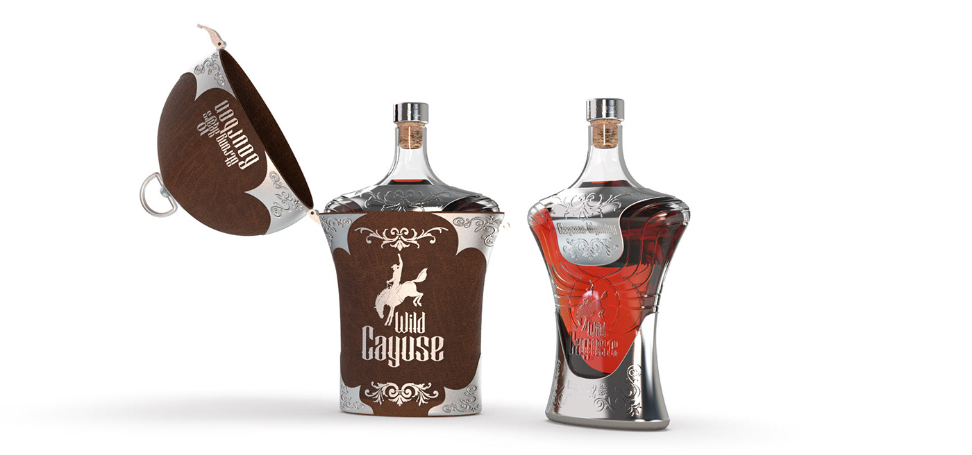 bourbon Whiskey Whisky liquor bottledesign 3D 3d modeling product design  branding  Brand Design