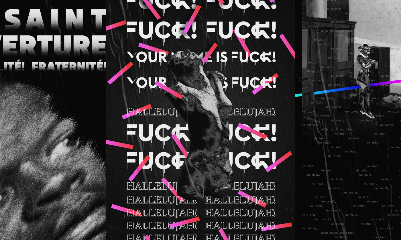 music poster swans Album ILLUSTRATION  typography   gradient Exprimental self-published Lyric