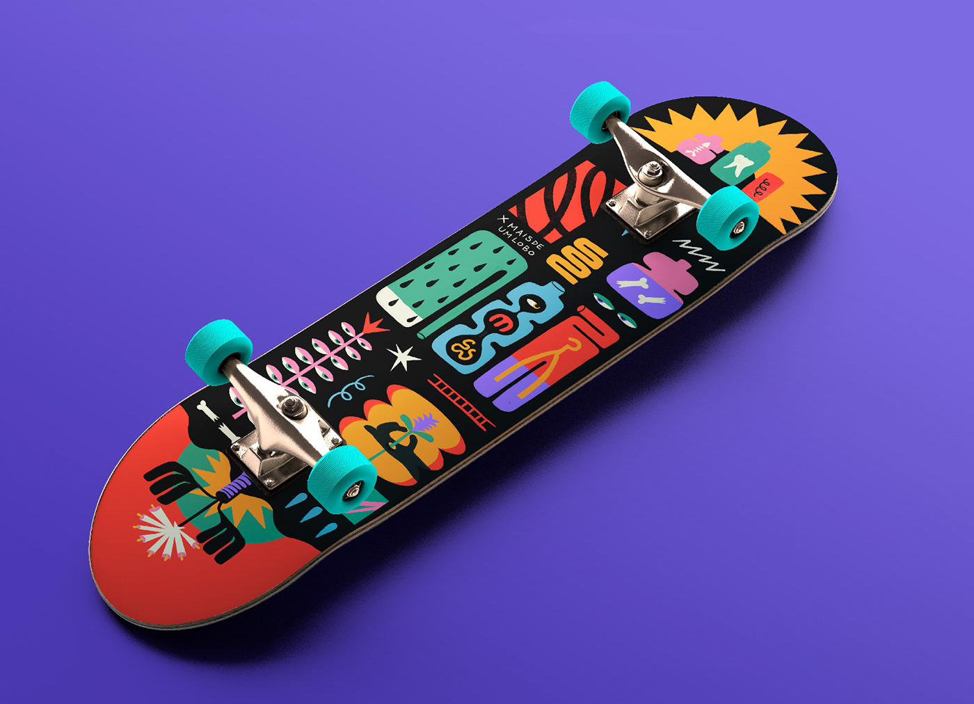 Board cartoon deck deck design Digital Art  ILLUSTRATION  Procreate skate skateboard product design 