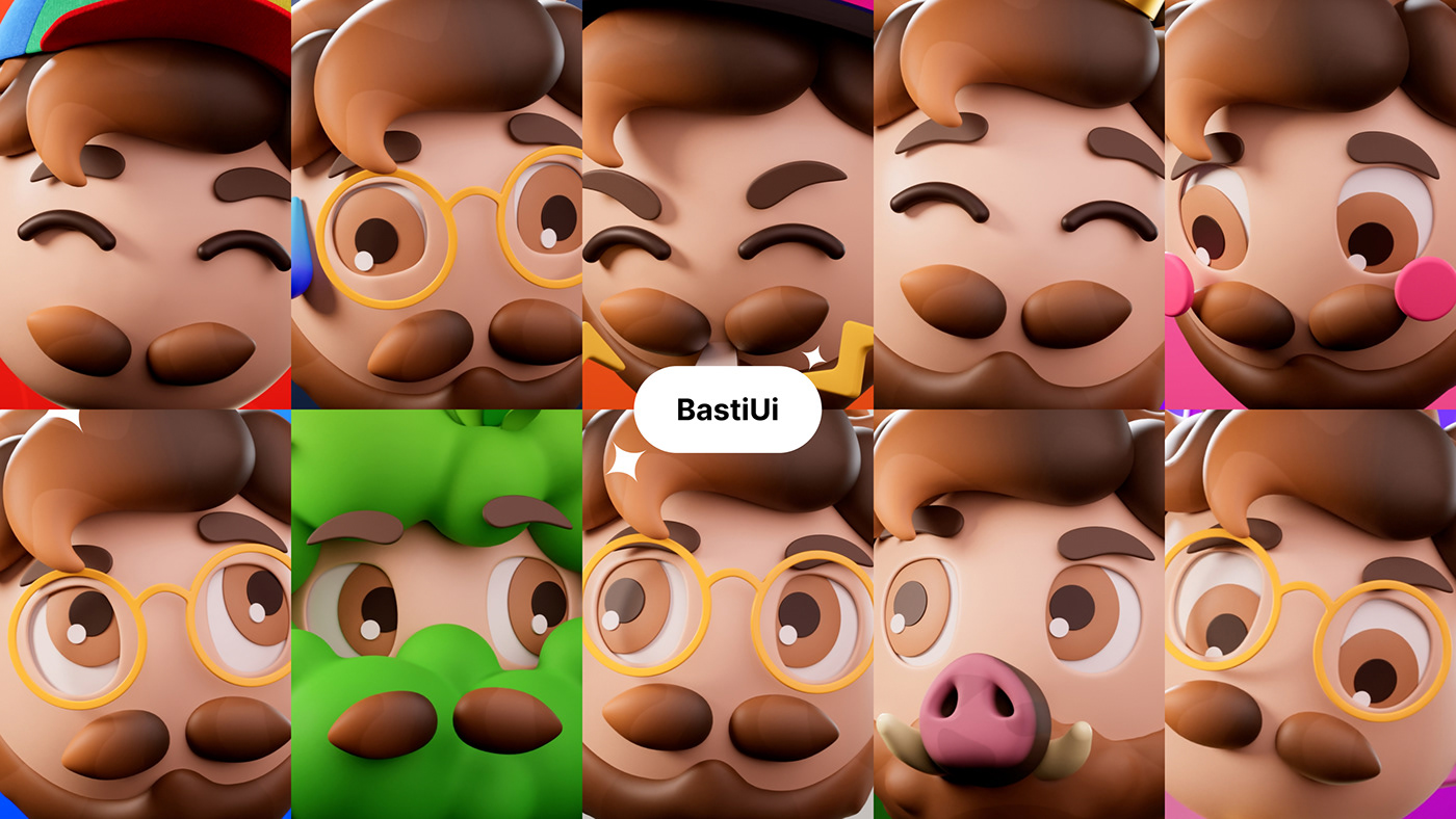 All Basti 3D faces
