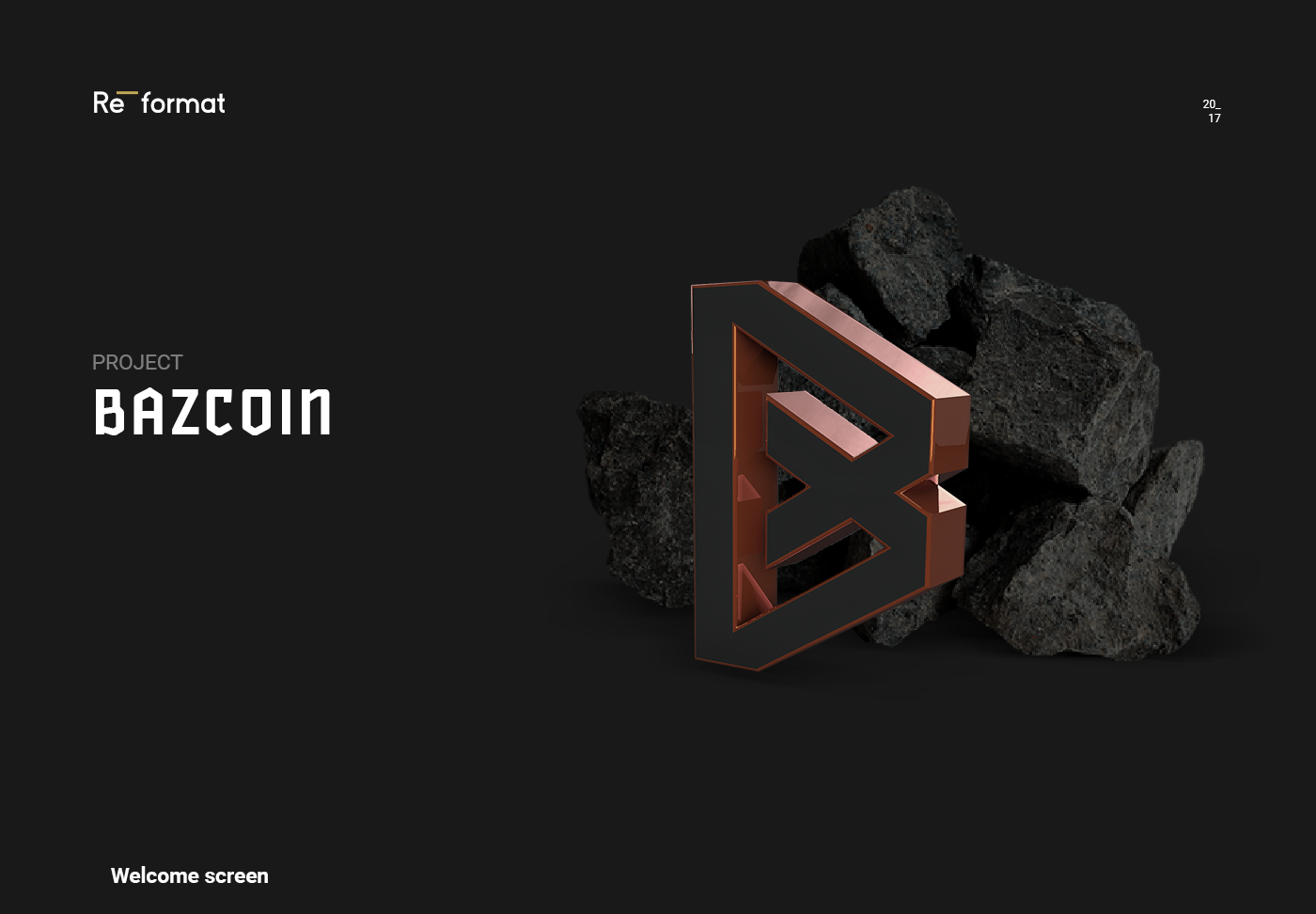 UI Web crypto design bazalt landing Ico blockchain motion creative