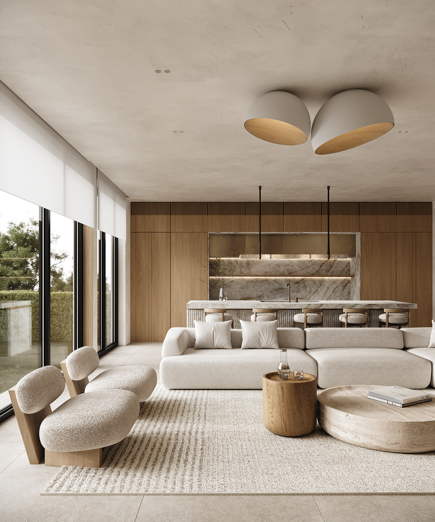 interiordesign Render visualization livingroom design Villa 3dsmax minimal architecture Interior