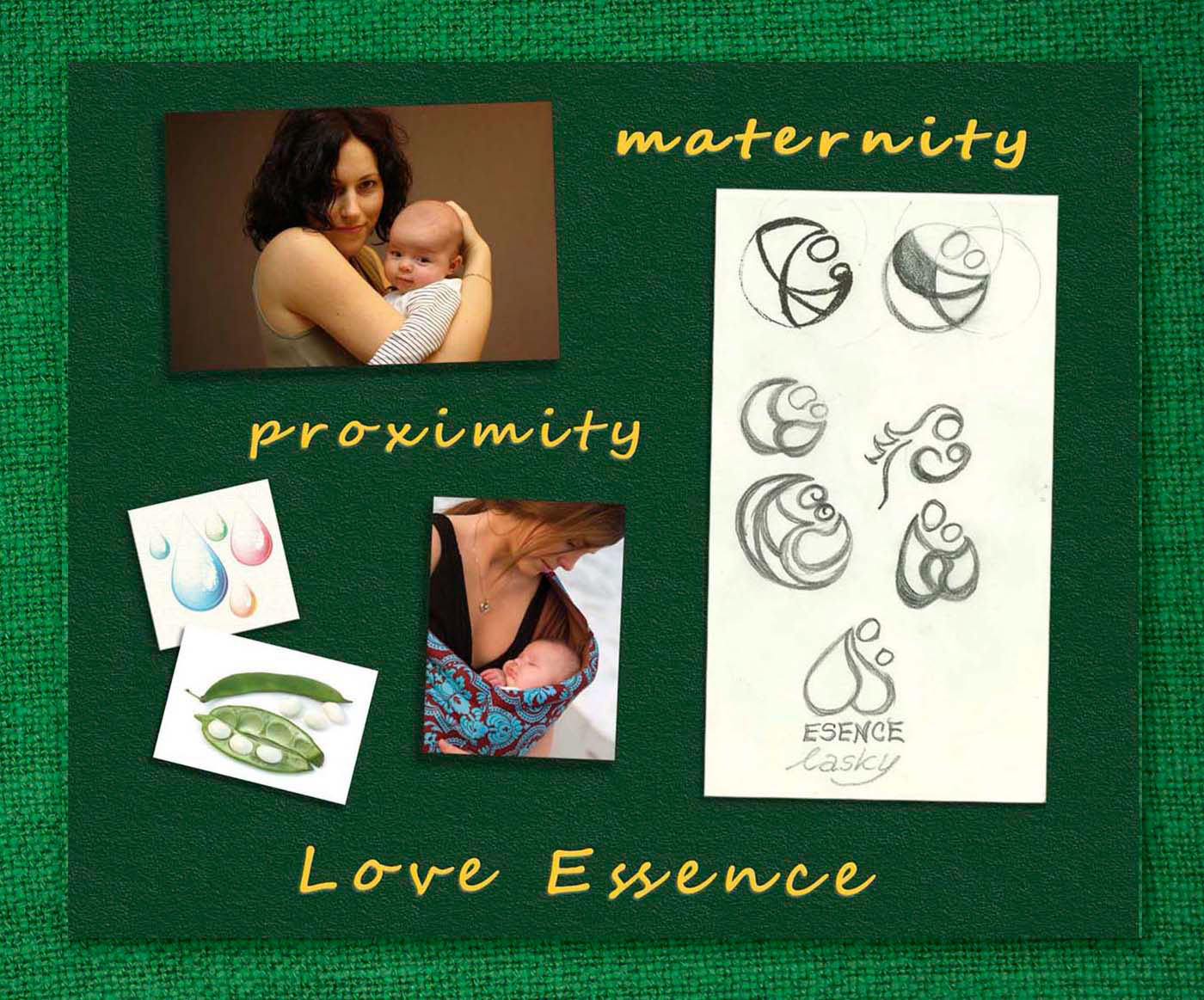 mother Icon logo brand cloth Wrap carrier motherhood Love essence Proximity tenderness parenthood eco Nature