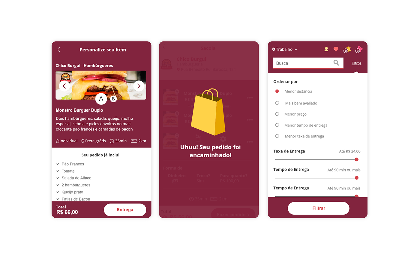 app delivery Food  mobile UI