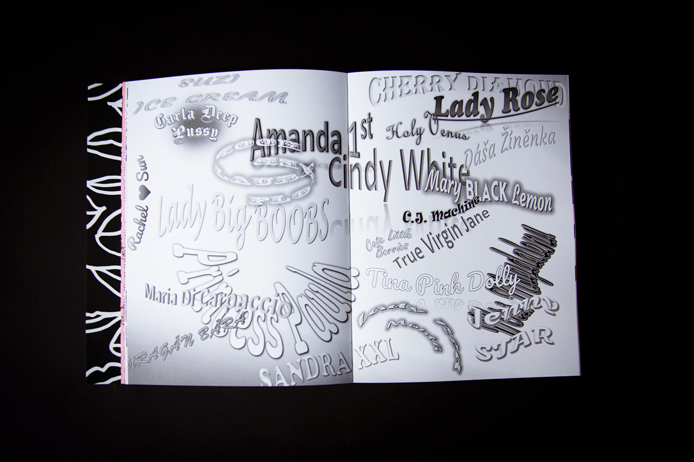 artist book book Gender Girl Power ILLUSTRATION  stereotype Calligraphy   book design Layout Critical Design