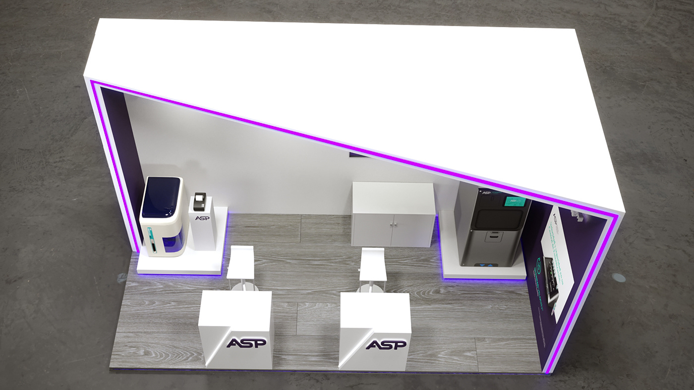 Stand boothdesign Booth Exhibition Design industrial design  Render visualization 3D