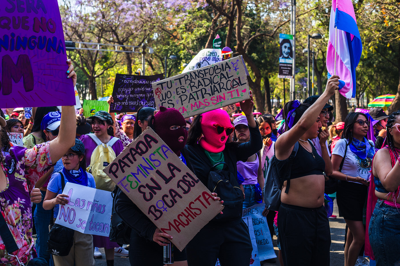 fotografias feministas morado marcha
