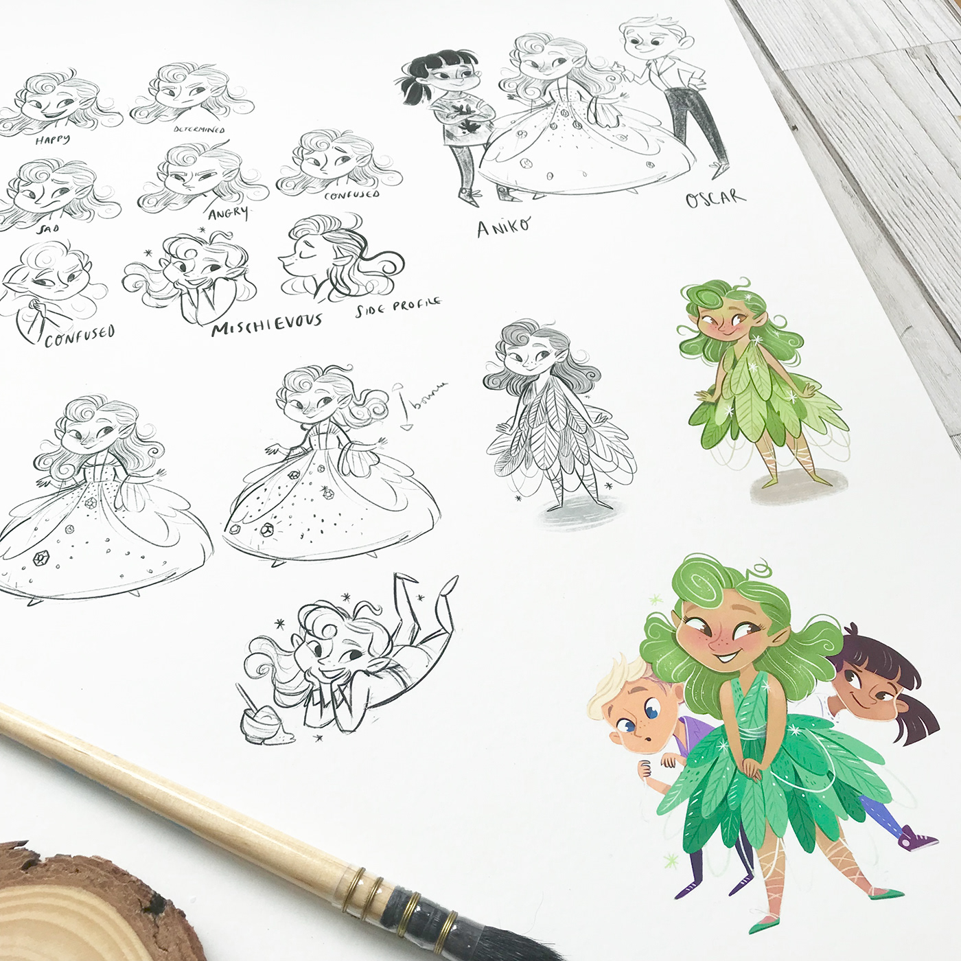 Character design  ILLUSTRATION  children’s book art character art fairy pixie pixie character published illustration