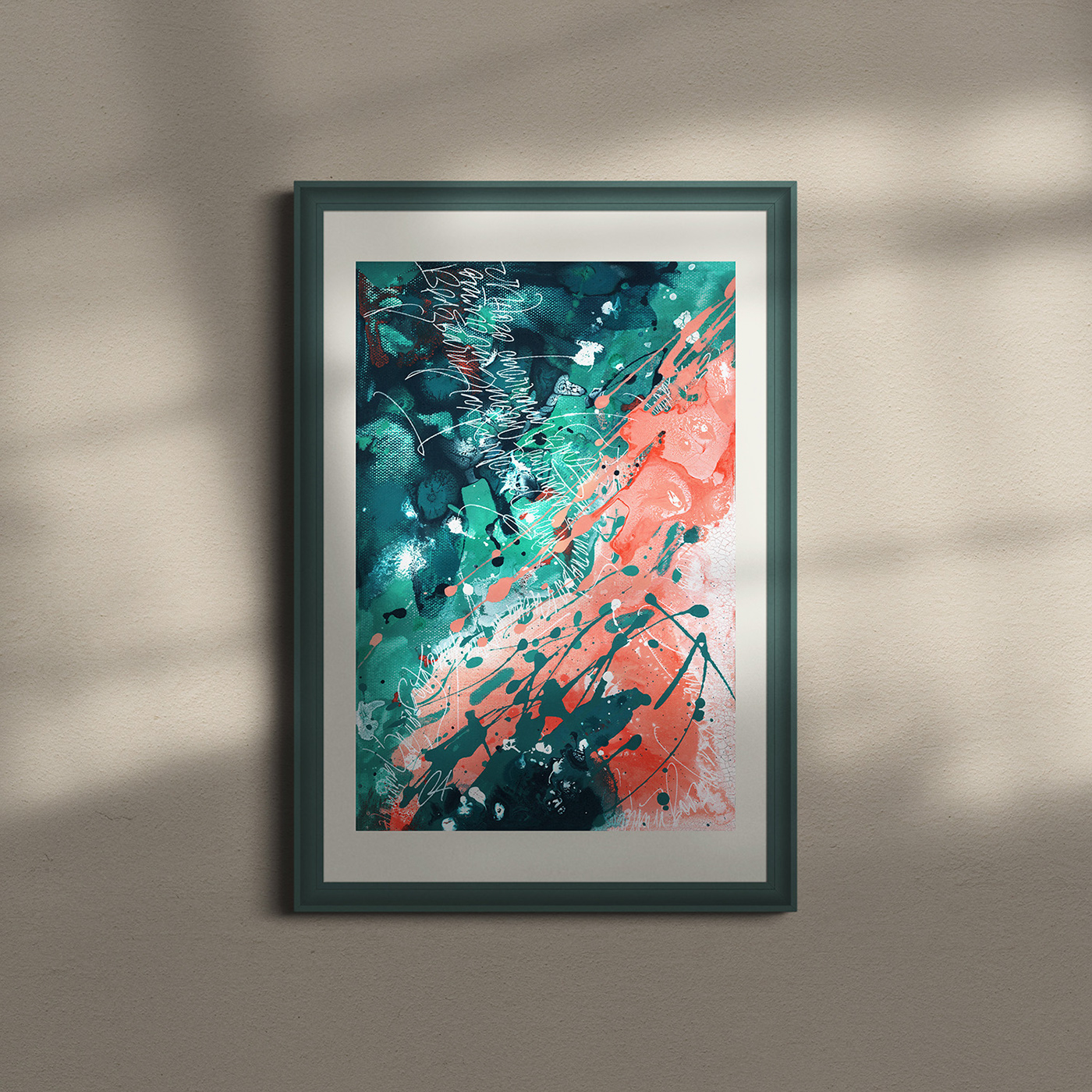 abstract Calligraphy   canvas SuvorovaArt