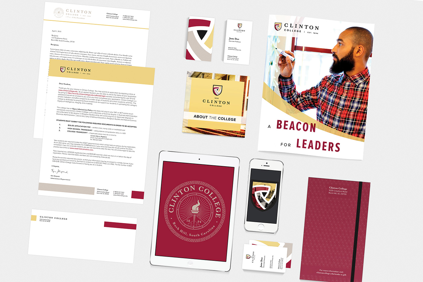 visual identity Logotype HBCU rebranding AME Zion brand strategy Admissions Collateral rock hill University Identity System