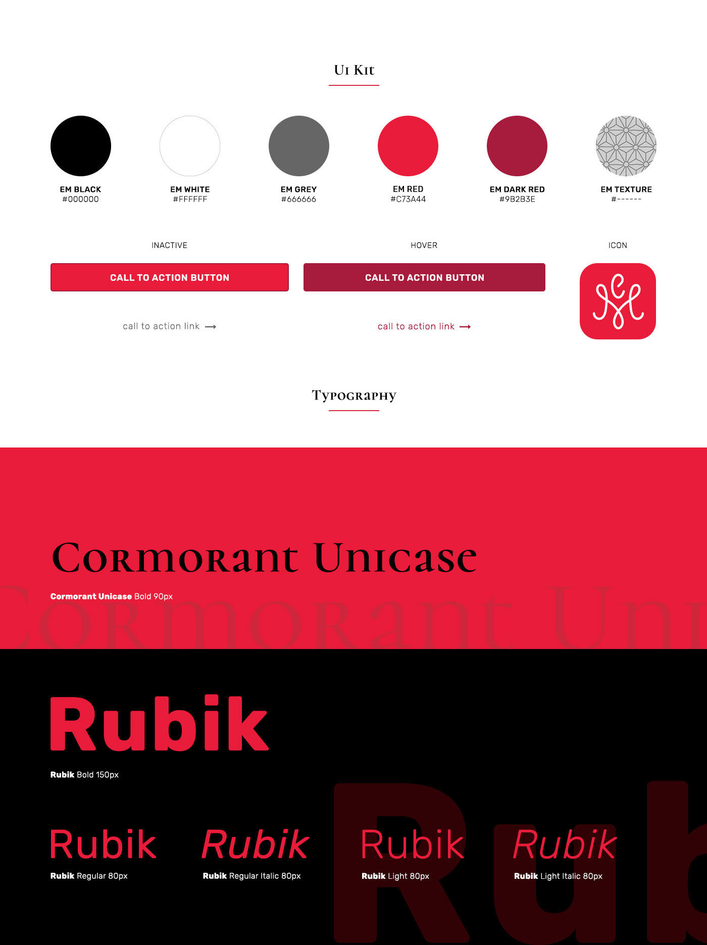 brand graphic Website onepage landingpage red black design editorial Responsive