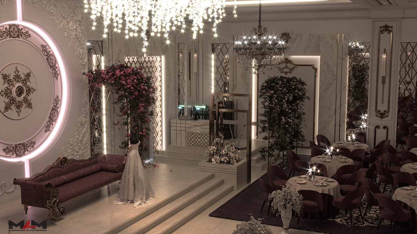 3dsmax architecture Interior interior design  Mohammad Ali Mohammad wedding