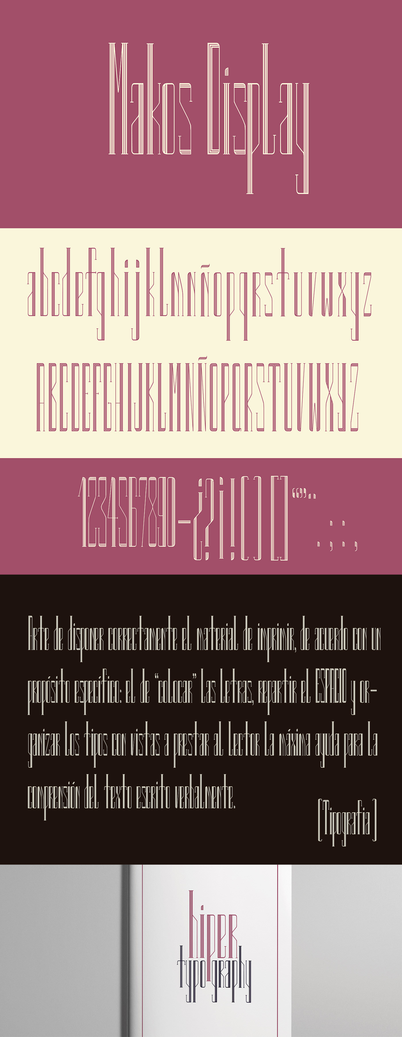 tipografia font makos display hiperfuente longinotti typography   fonts fuentetipografica tipografíaexperimental Typorama