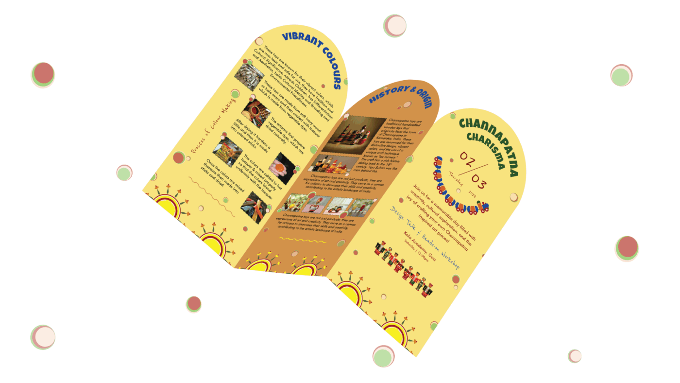 brochure design Print and Publication channapatna toys ZFold Brochure