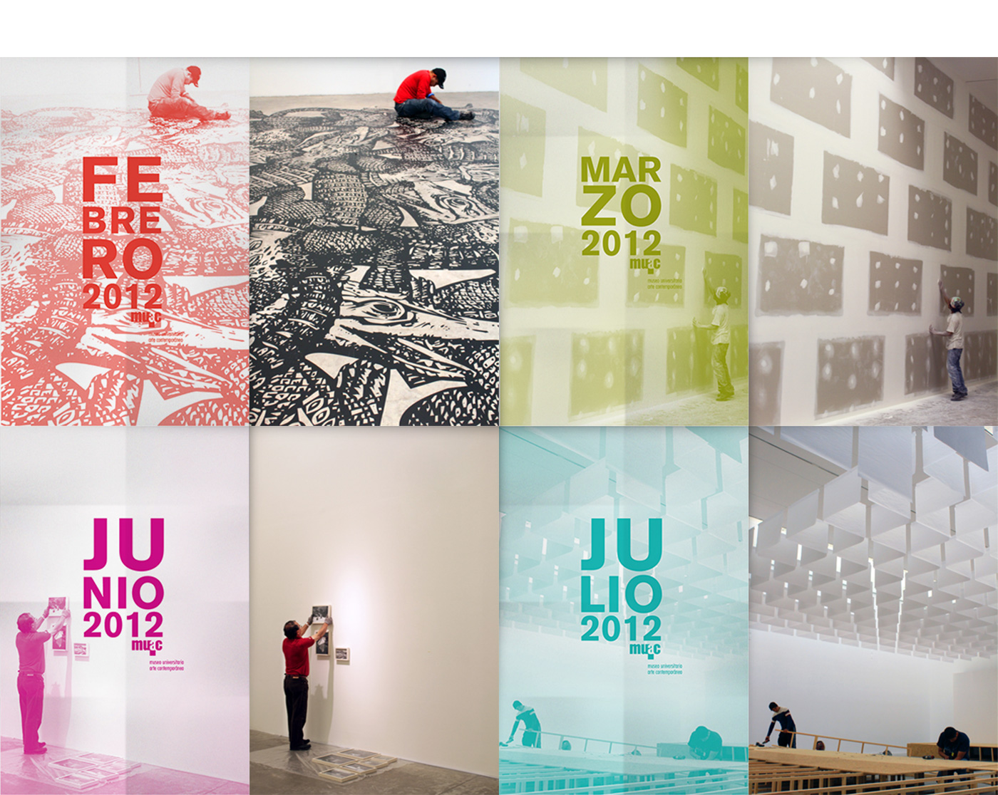 muac  museo  museum art months contemporary Contemporaneo arte Guide printed unam download brochure Invitation itzavu