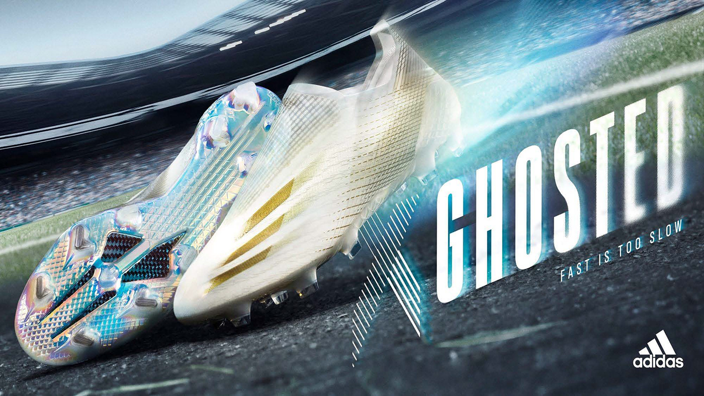 adidas fast foot football player run shoe soccer sport x ghosted