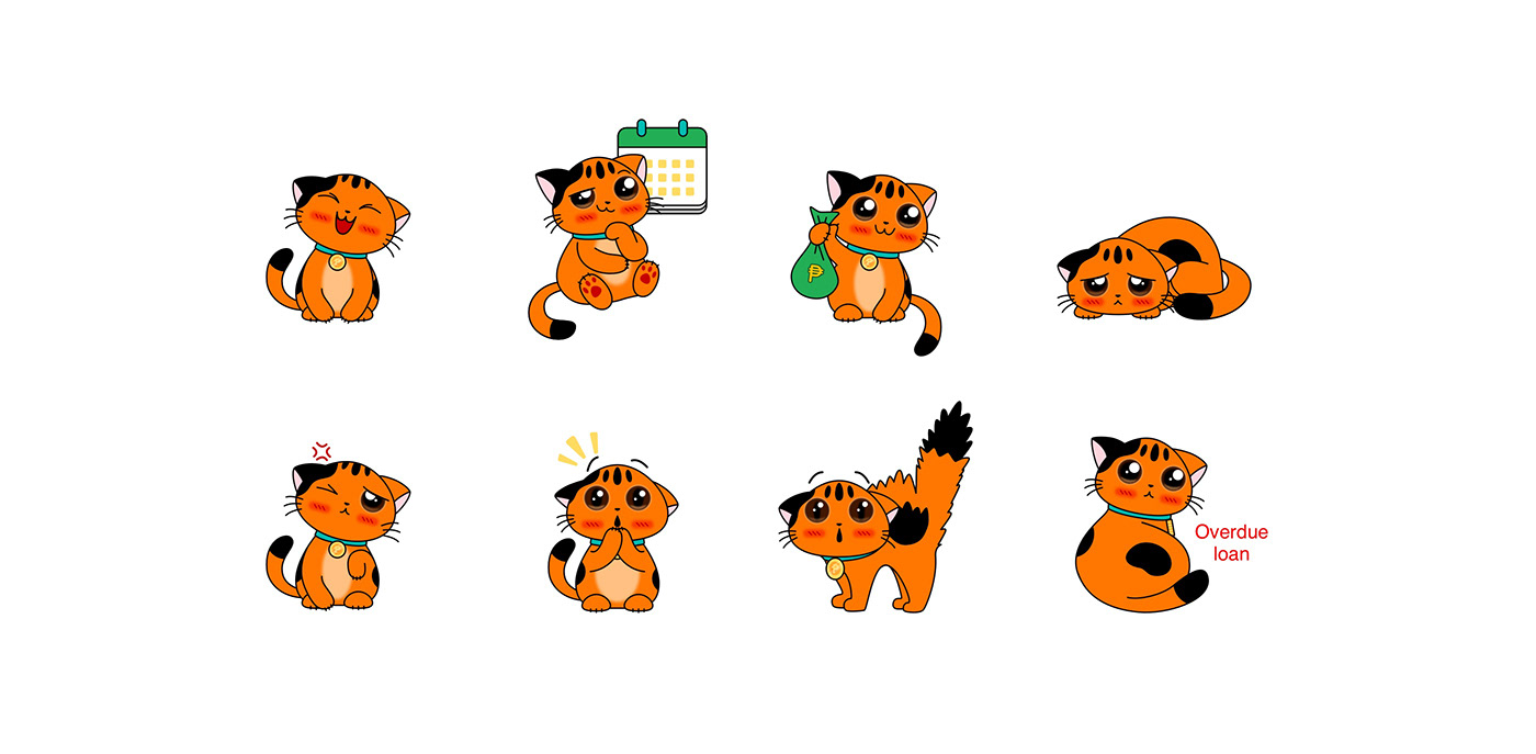 Character design  credit Fintech loans Mascot philippines