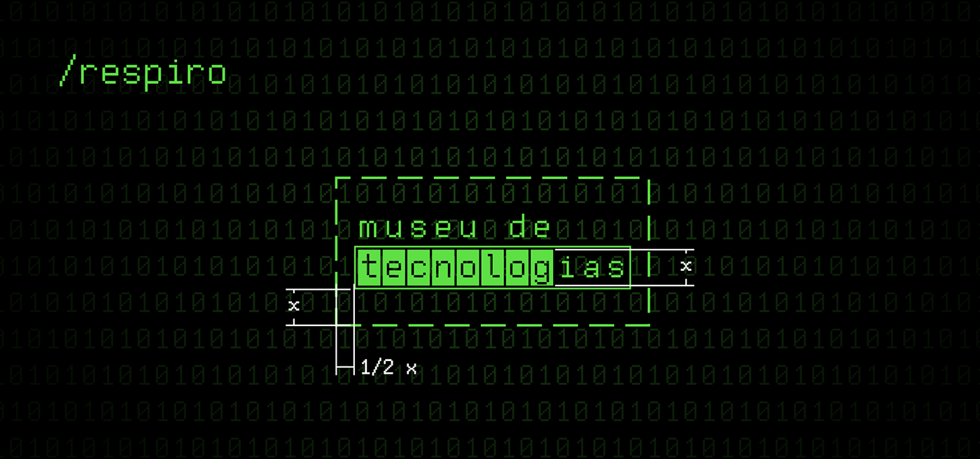 8 bit antigo branding  grafico identidade Museu tecnologias tipografia utfpr visual