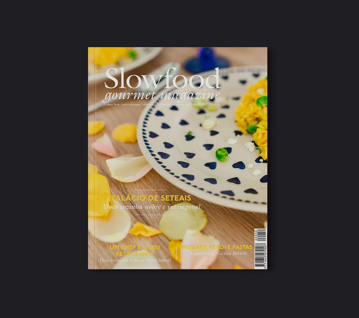 design editorial revista magazine gourmet print paginação Capa chef