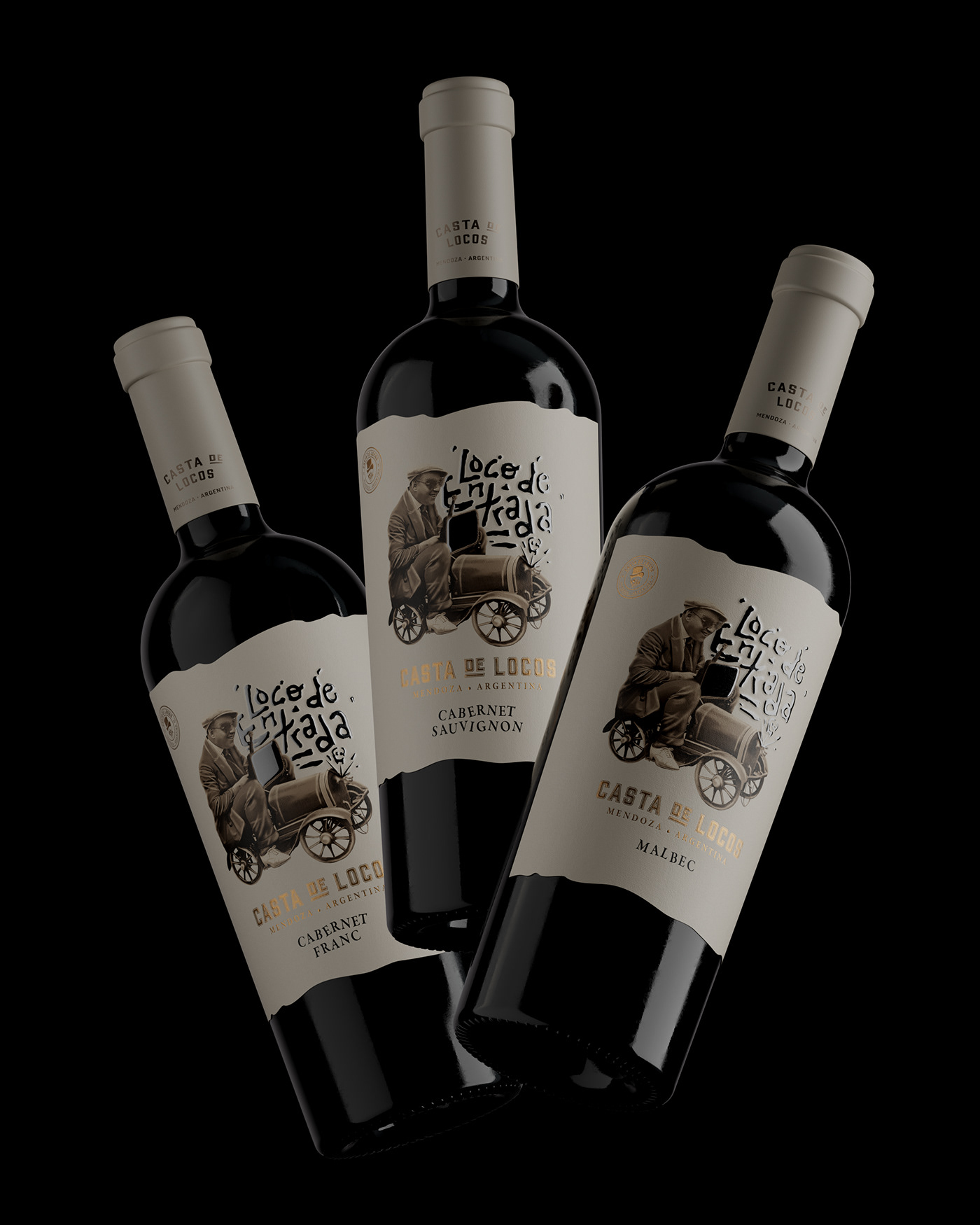 3D branding  collage ILLUSTRATION  Label Packaging vantablackStudio wine wine label