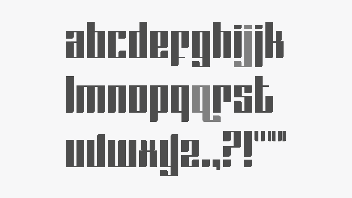 typography   Modular Typeface graphic design  Ghana