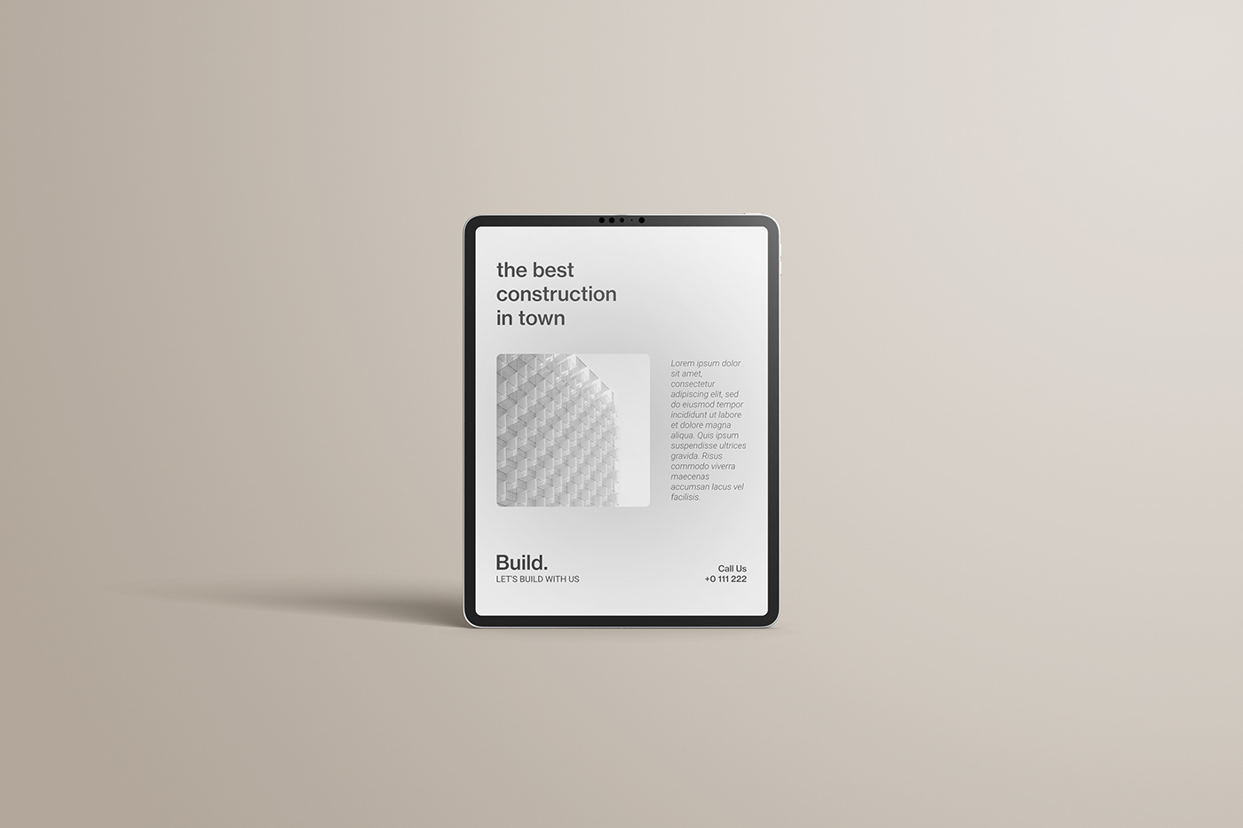 iPad pro Mockup free tablet realistic Website presentation device screen