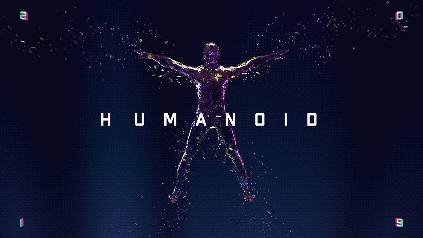 MoGraph motion design 3d animation animation  title sequence colorful 3D humanoid identity