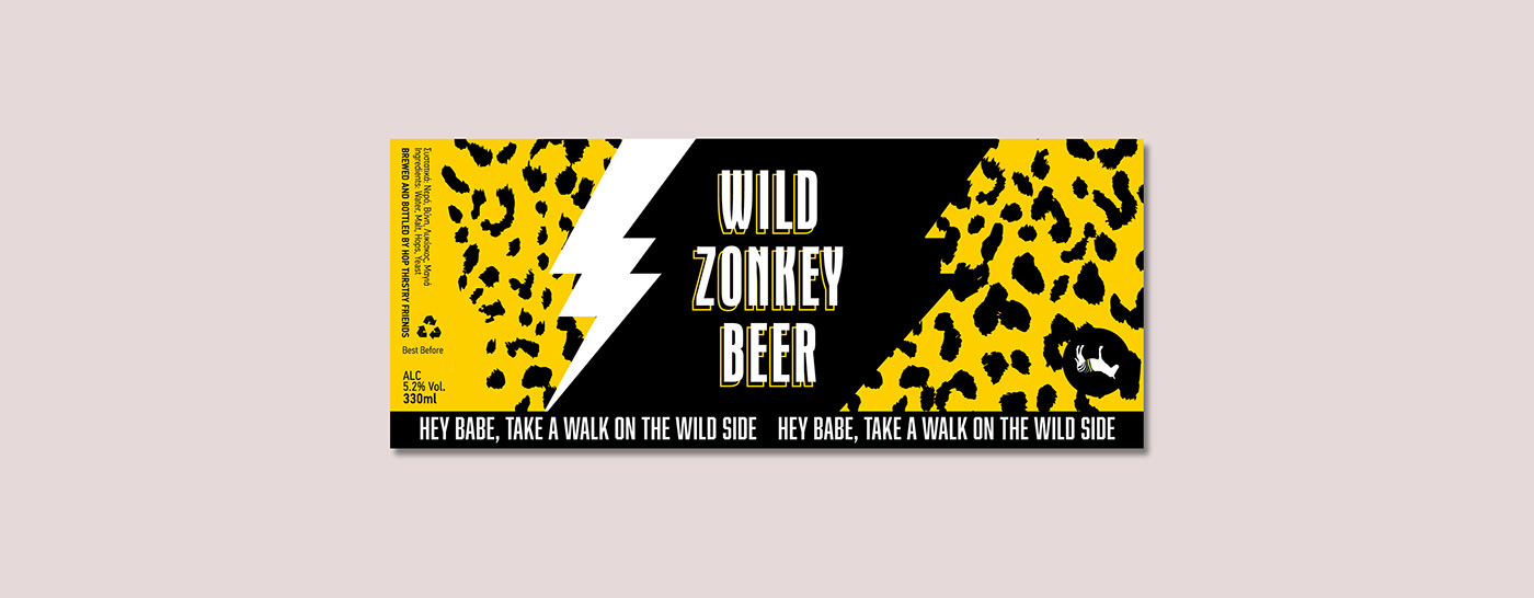 bar beer packaging design zonkey